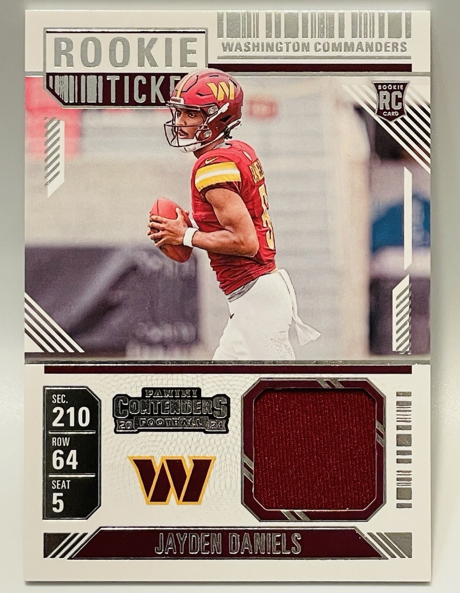 Jayden Daniels RC 2024 Panini Contenders Rookie Ticket Patch RTS