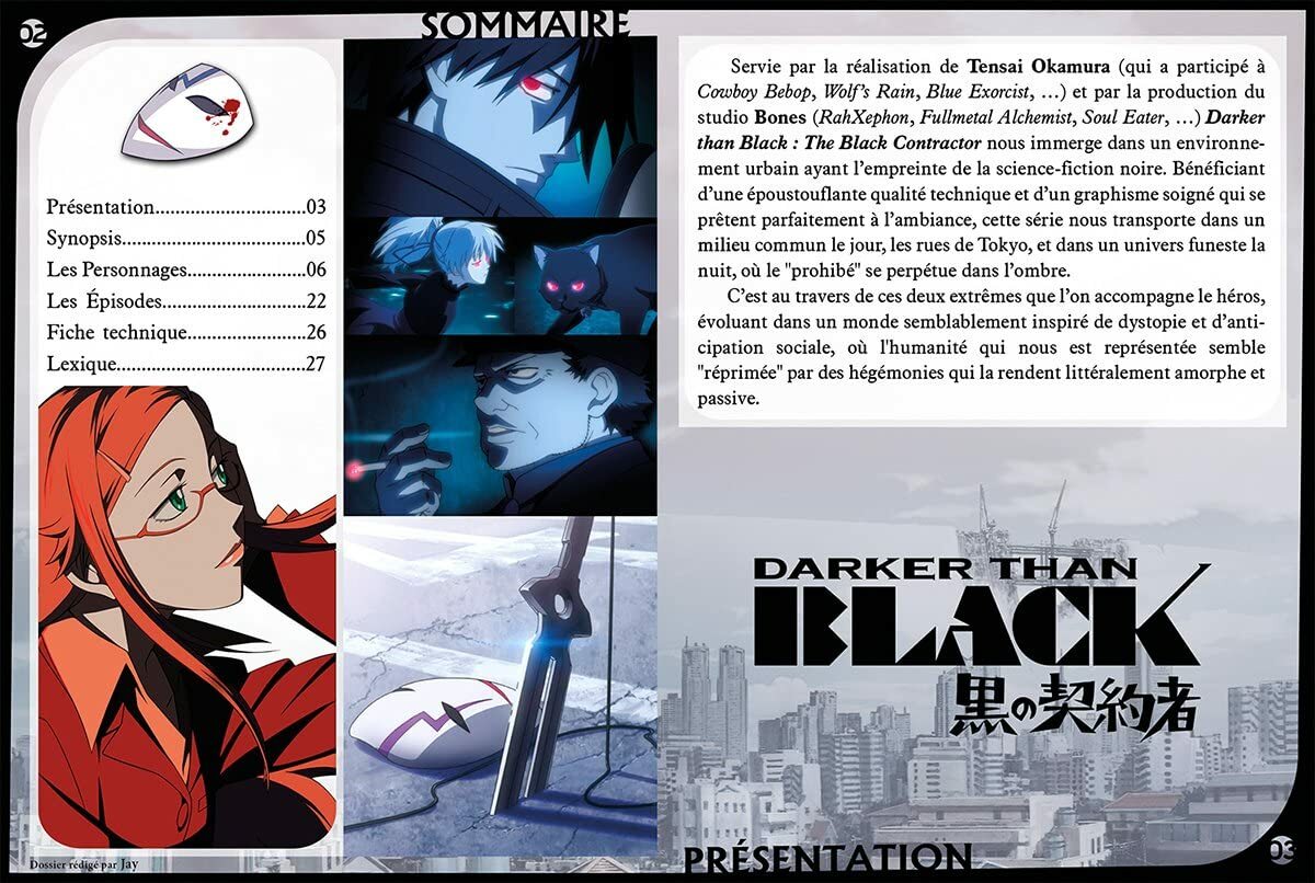 DARKER THAN BLACK Black contractor Blu-ray box NEW Japanese french
