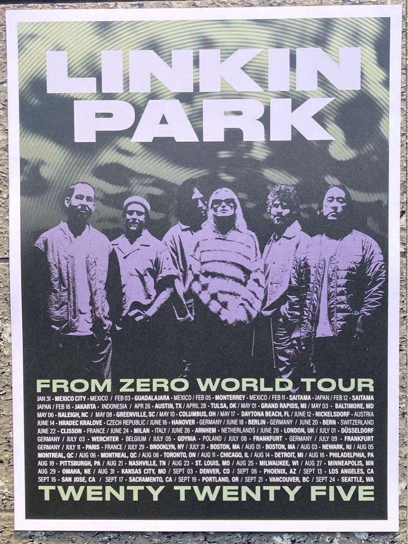 LINKIN PARK Poster Lithograph Tour 2025 | eBay