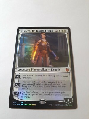 MTG Bling - Foil - Elspeth, Undaunted Hero - Theros Beyond Death