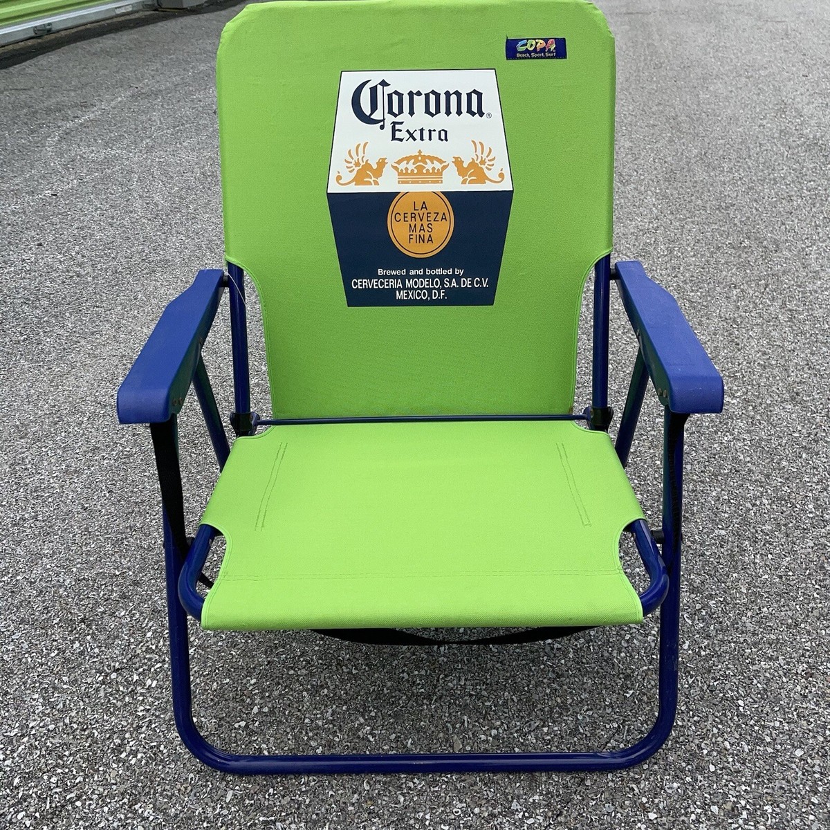 CORONA EXTRA BEER WIDE OPEN FOLDING COLLAPSIBLE CANVAS BEACH