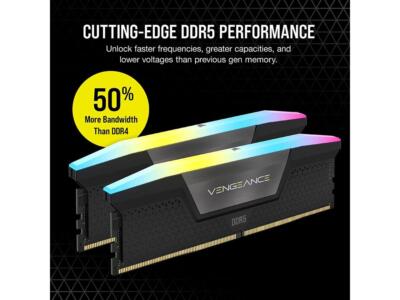 CORSAIR Vengeance RGB 32GB (2 x 16GB) 288-Pin PC RAM DDR5 7000