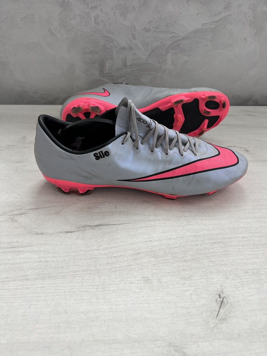 Nike Mercurial Vapor X Gray Pink Football Cleats Boots Elite US11