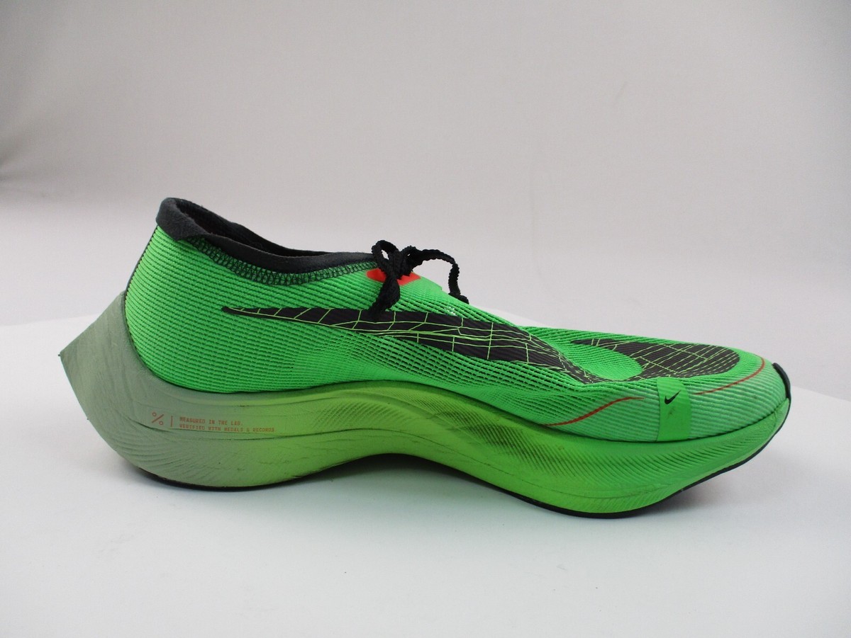Nike ZoomX Vaporfly Next% 2 Ekiden Scream Mens 13 Green Black