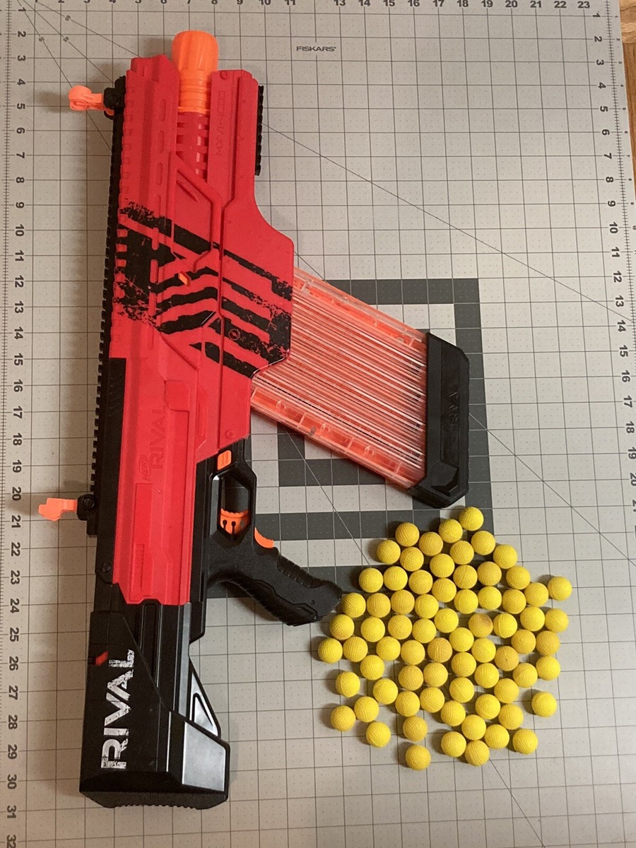 NERF Rival Red Khaos MXVI-4000 Blaster With Magazine Tested