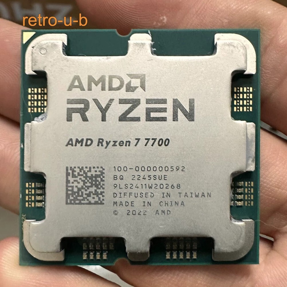 AMD Ryzen 7 7700 AM5 3.8 GHz 8-Core R7 7700 32MB 65W CPU Processor