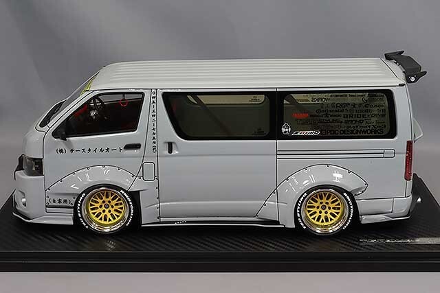 1/18 IG ignition #IG3120 Toyota Hiace Van T・S・D WORKS HIACE Gray
