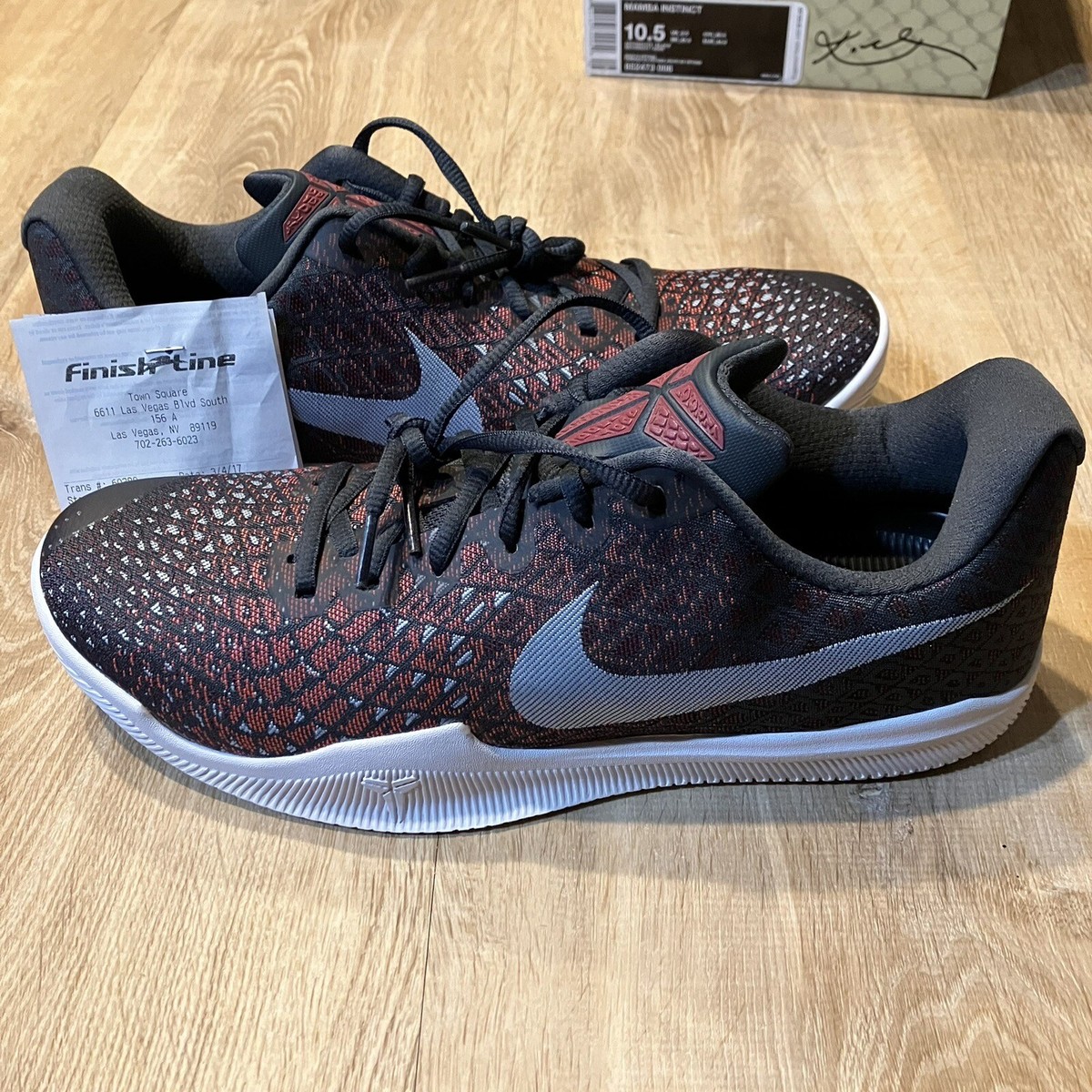 Nike Kobe Mamba Instinct BRAND NEW 852473 006 Anthracite Black Red