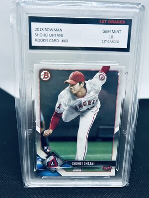 2018 Bowman Graded SHOHEI OHTANI #49 Rookie RC Baseball Card PSA