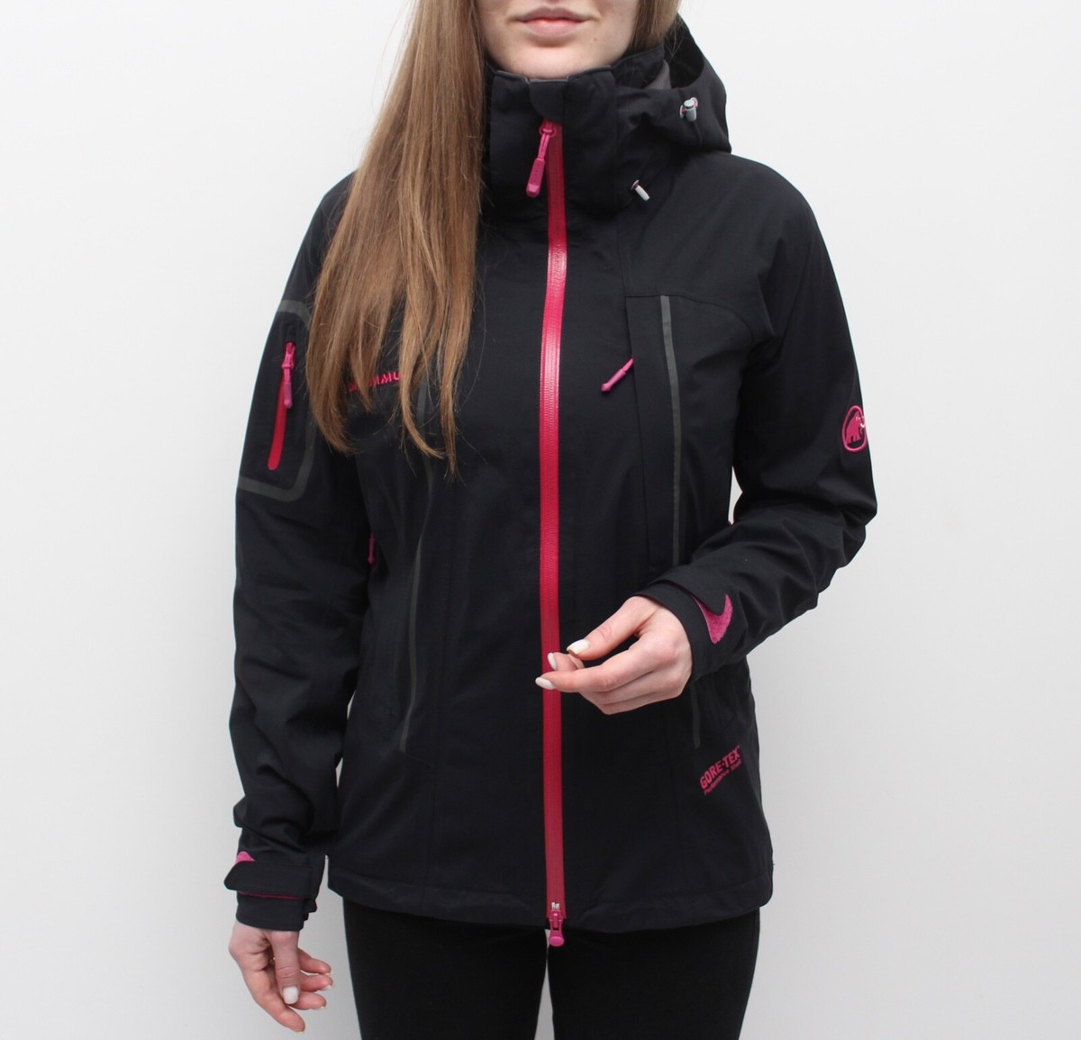 Women's MAMMUT Gore-Tex Performance Shell Jacket Full Zip Hooded