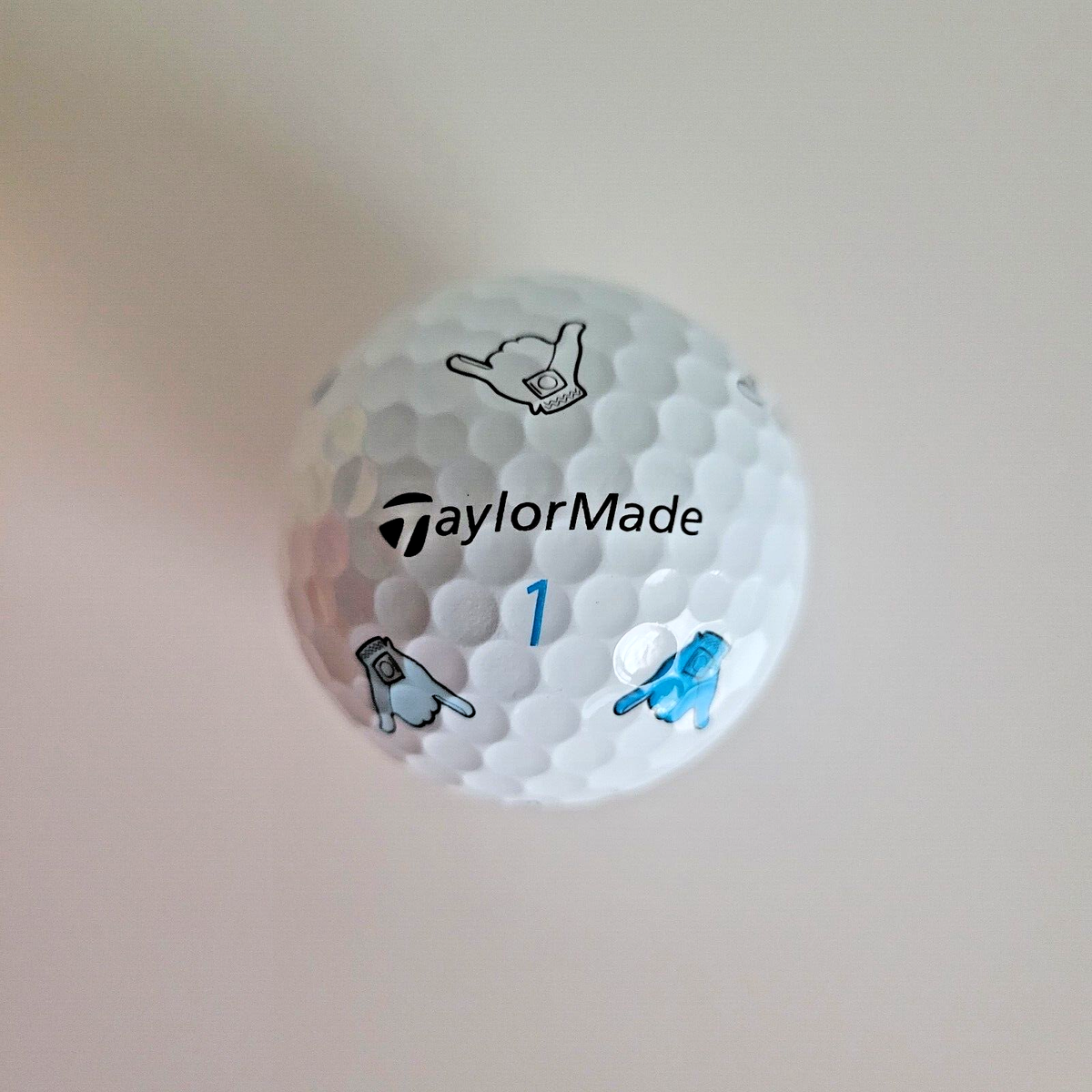 TaylorMade TP5 Pix SHAKA Aloha Limited Edition Golf Ball - 1 (ONE