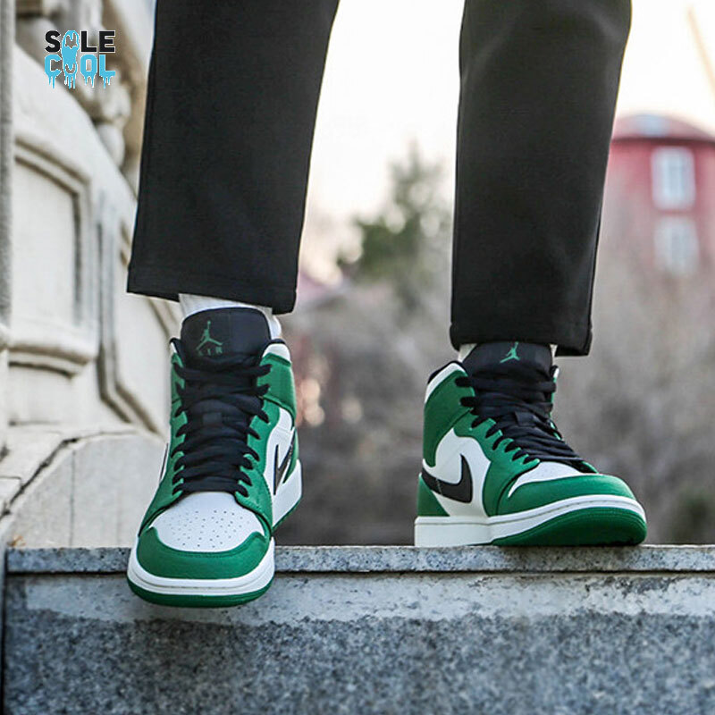 Nike Air Jordan 1 AJ1 Mid Men's Green Athletic Shoes 852542-301 | eBay