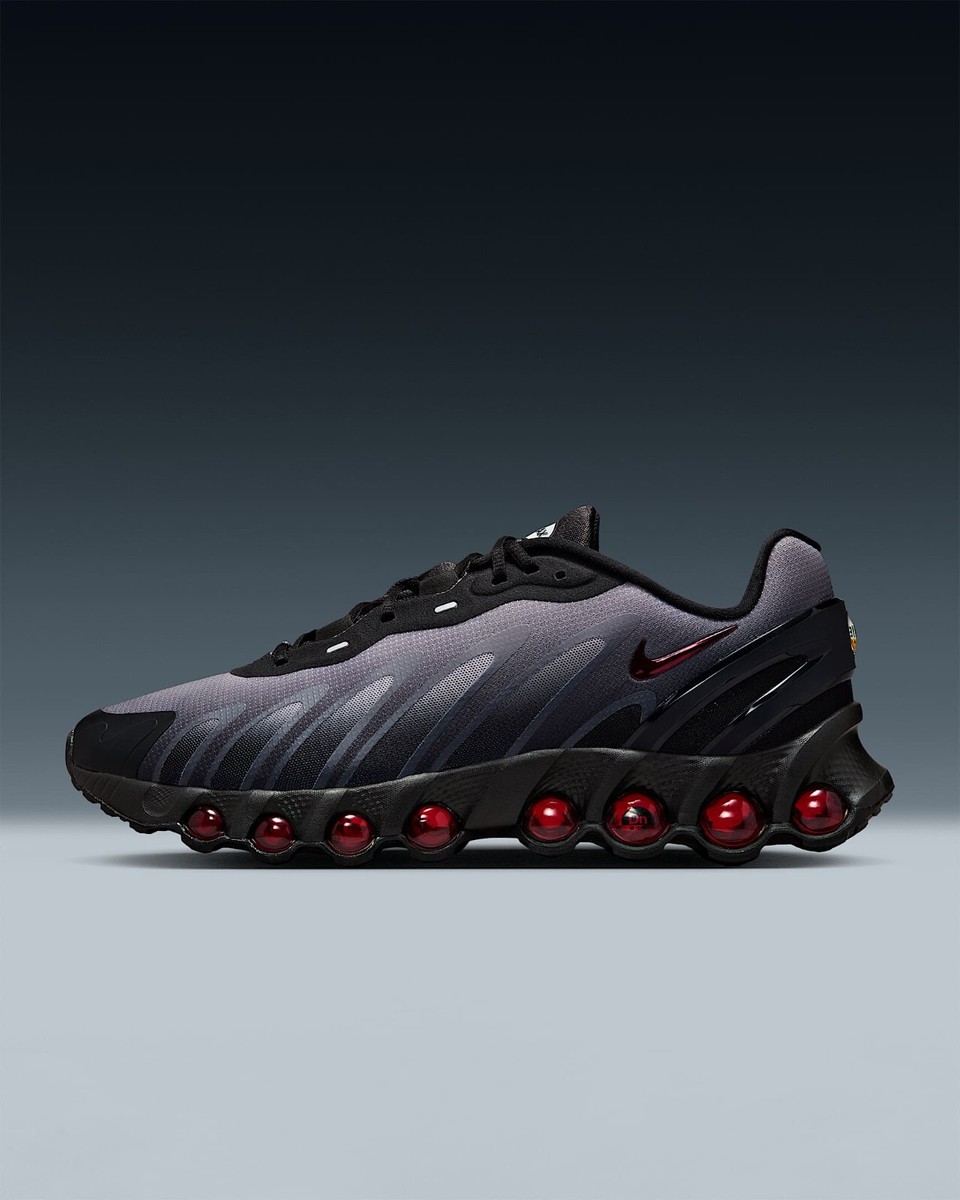 NIKE Air Max Dn8 FQ7860-011 Black Anthracite Pure Platinum Gym Red