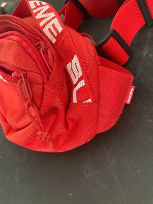 SUPREME SS18 Waist Bag Red | eBay