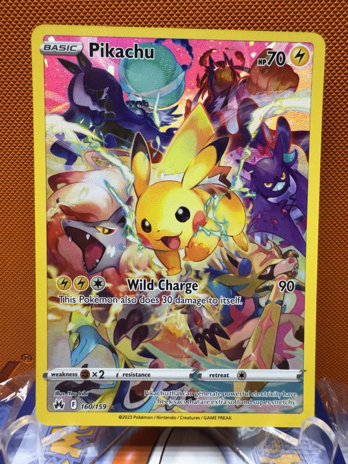 Pikachu 2023 Sword & Shield: Crown Zenith #160/159 Holo (Secret