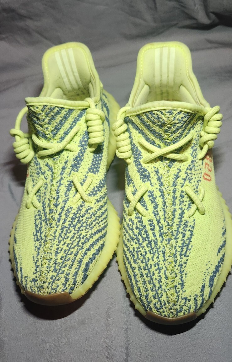 Adidas Yeezy Boost 350 V2 Semi Frozen Yellow Mens Sneakers Shoes