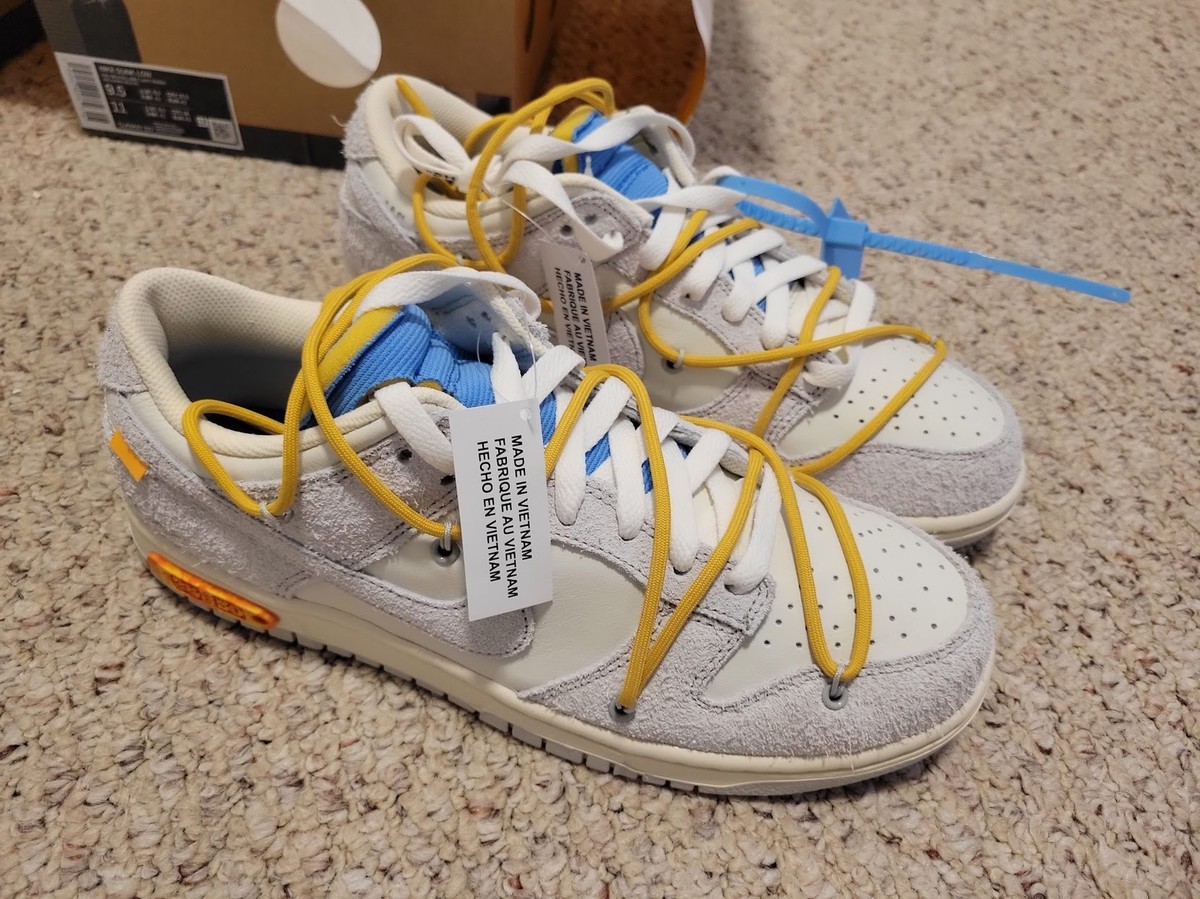 Nike Dunk Low x Off White Lot 34 of 50 size 9.5 | eBay