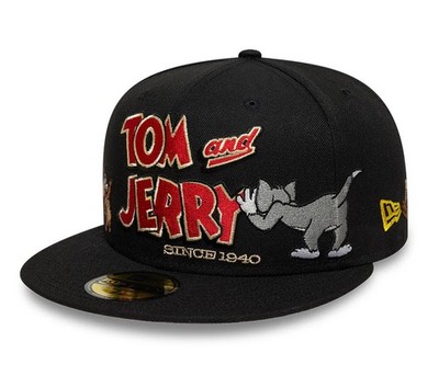 NEW ERA 59Fifty Cap Tom and Jerry 85TH Allover Black 14880348 | eBay