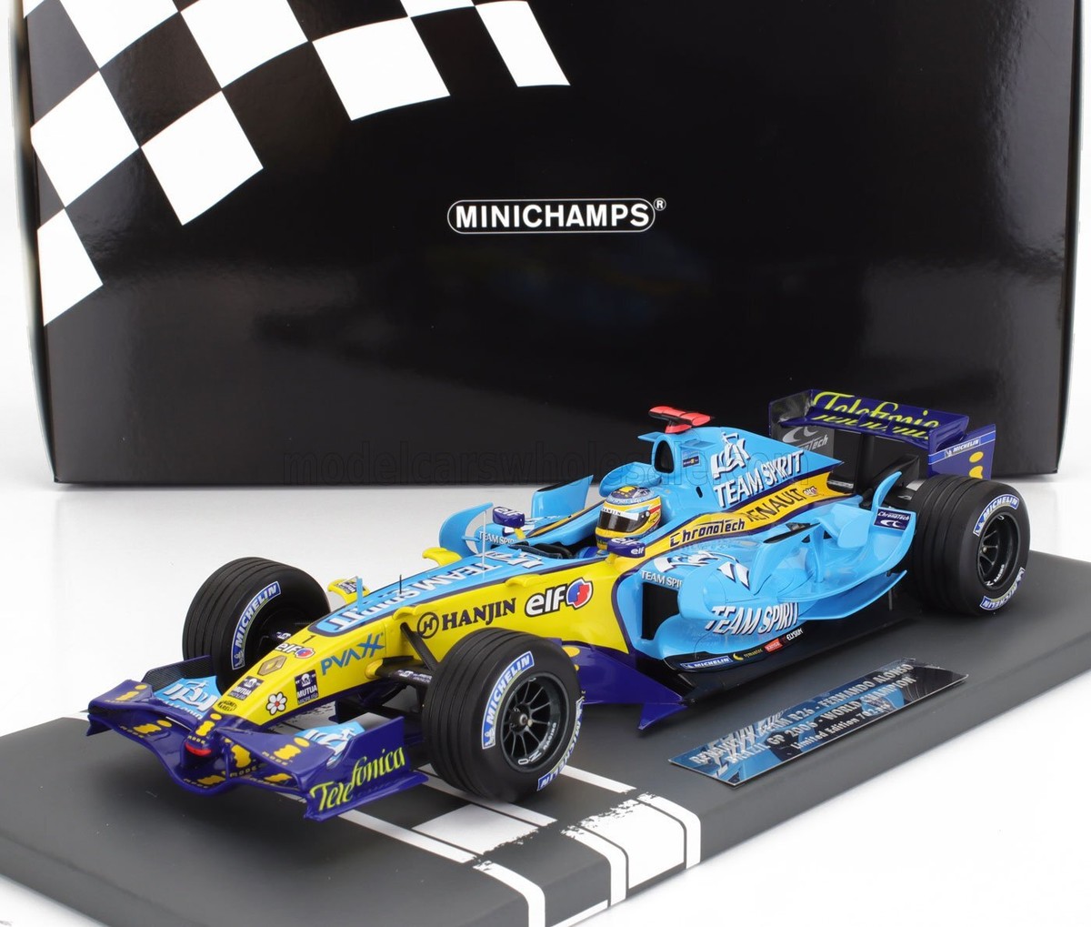 1:18 Renault R26 Fernando Alonso 2006 Brazilian GP World Champion