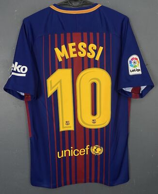 MENS LIONEL MESSI #10 FC BARCELONA 2017/2018 FOOTBALL SOCCER SHIRT