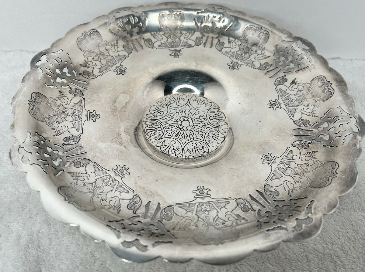 WM A Rogers SP Copper 1115 Serving Stand - Silver Plated | eBay