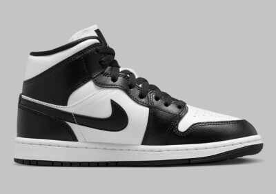 NEW Air Jordan 1 Mid Women's Size 12 White/Black-White DV0991-101