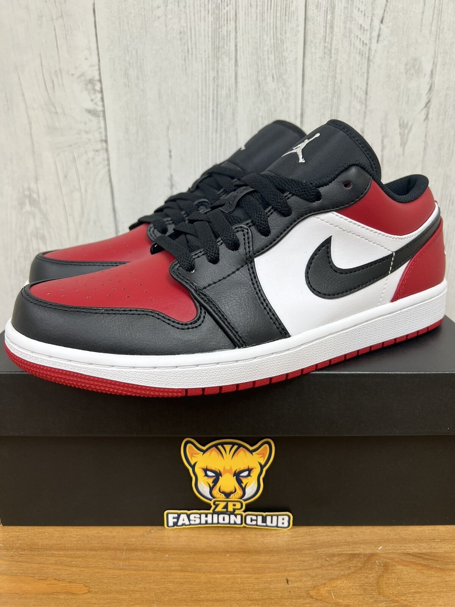Air Jordan 1 Low Bred Toe MENS 553558-612 GS 553560-612 | eBay