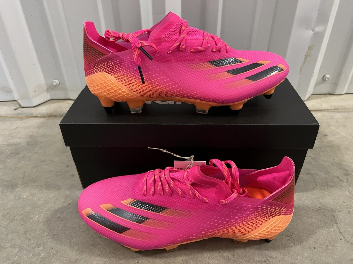 ADIDAS X GHOSTED .1 SG FW6892 Pink Fusion Football Soccer Cleat Sz