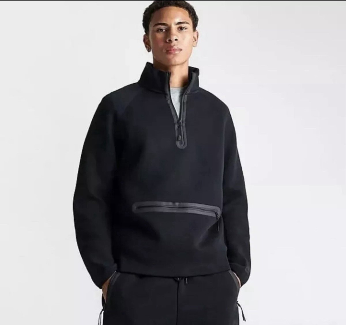 NEW MEN S-TALL NIKE SPORTSWEAR TECH FLEECE HALF-ZIP SWEATSHIRT