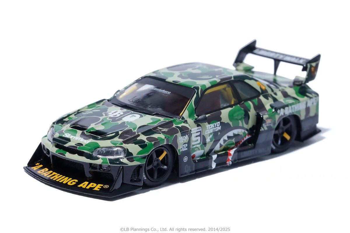 MINI GT BAPE X LBWK NISSAN 1/64 4PC Tokyo Auto Salon 2025 Liberty