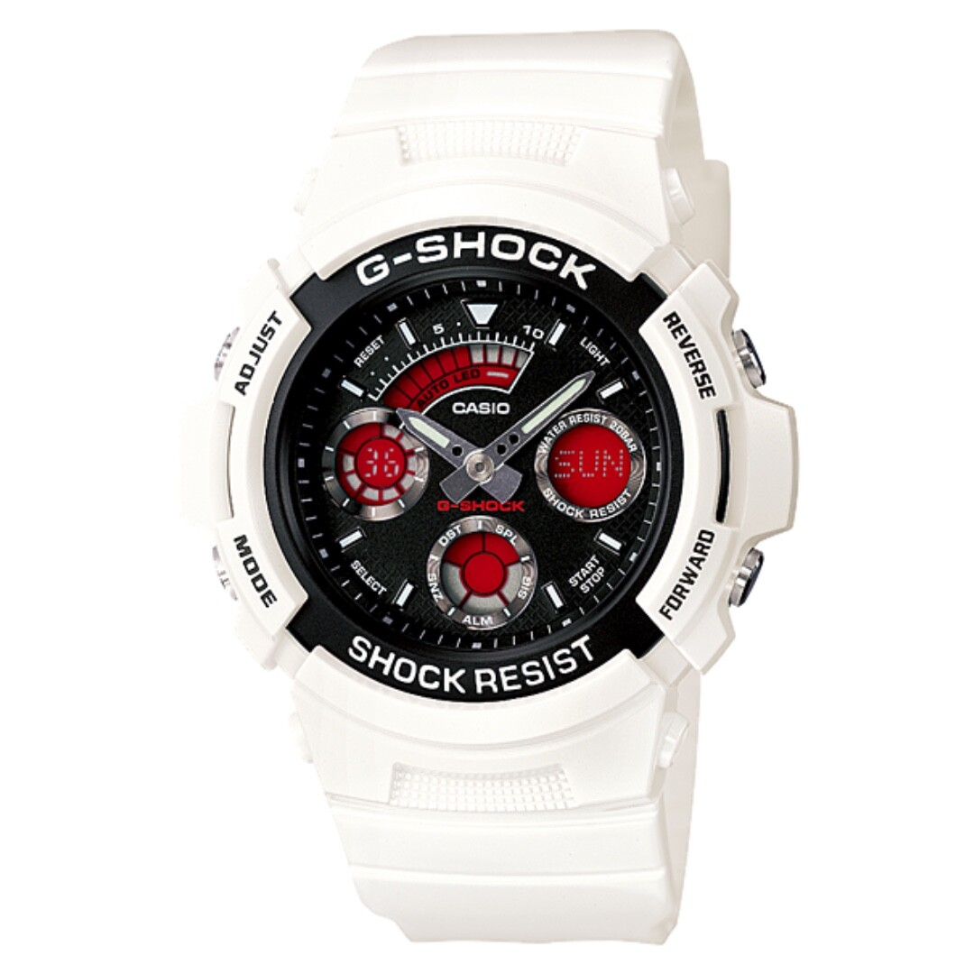 Casio G-SHOCK AW-591SC-7A White Analog Digital COMBI SPORTS Watch