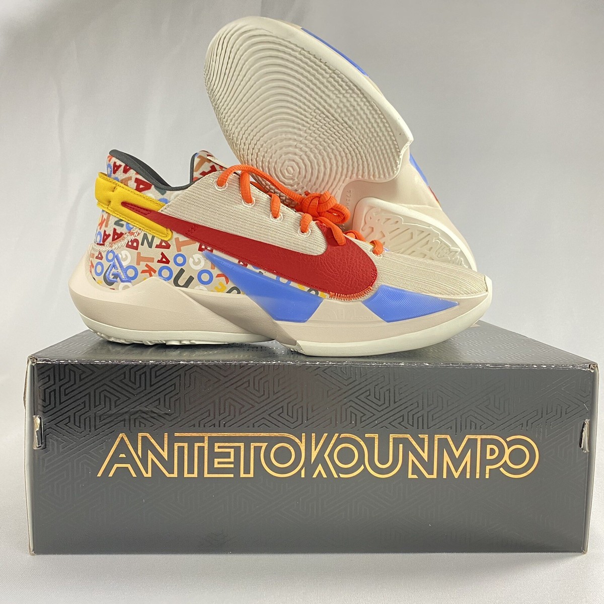 Nike Zoom Freak 2 'Letter Bro' Size 9 DS Basketball NBA Giannis