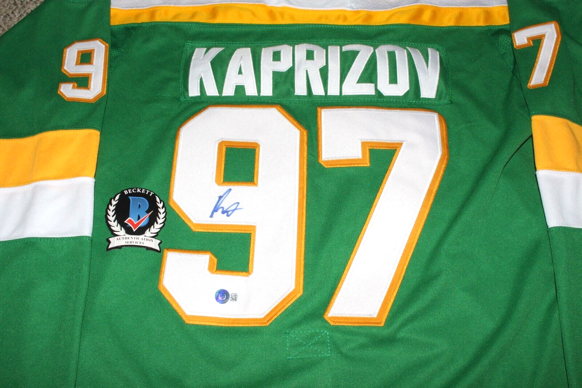 KIRILL KAPRIZOV SIGNED MINNESOTA WILD NHL HOCKEY JERSEY 1 THE