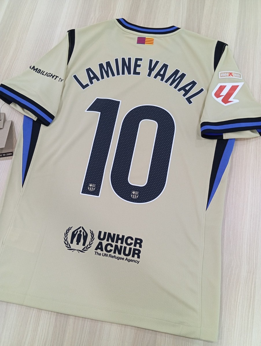 Nike FC Barcelona Away 25/26 Lamine Yamal #10 Jersey (US L Size