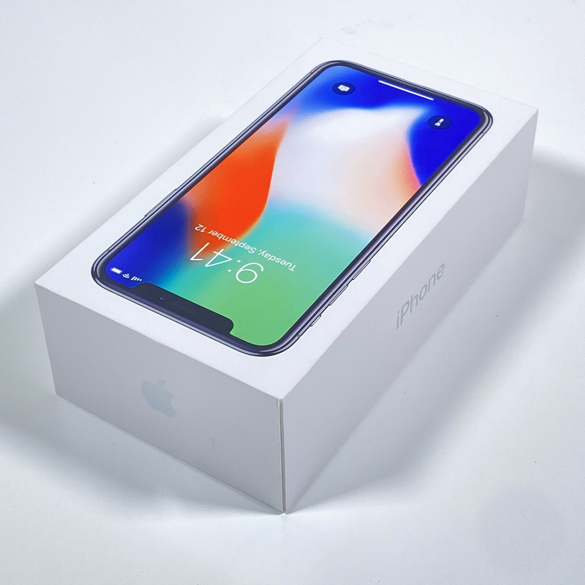 背面割れありApple iPhone X 256GBシルバー 本体 箱付き 公式通販 em様専用