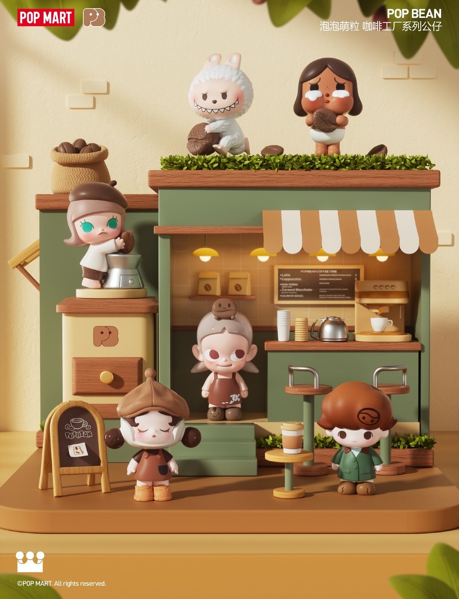 Pop Bean Coffee Factory Series Mini Cute Figure Hot Cute Toy Gift