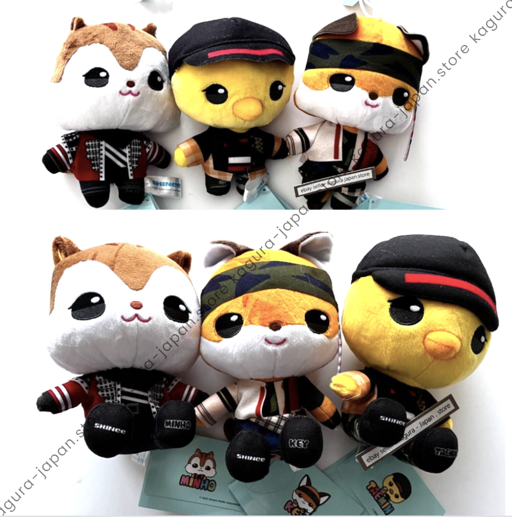 SHINee MINHO KEY TAEMIN ANIMAL COORDY Sitting Plush Doll Mini