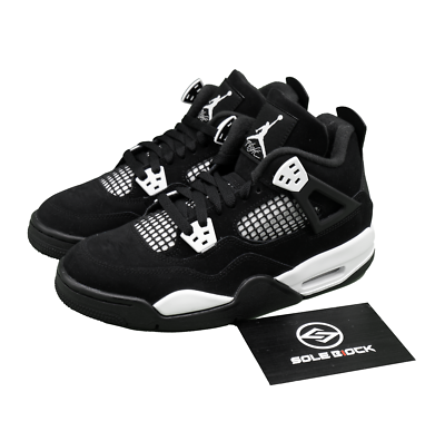 Nike Air Jordan 4 Retro White Thunder JordanⅣ AJ4 Youth Model (GS