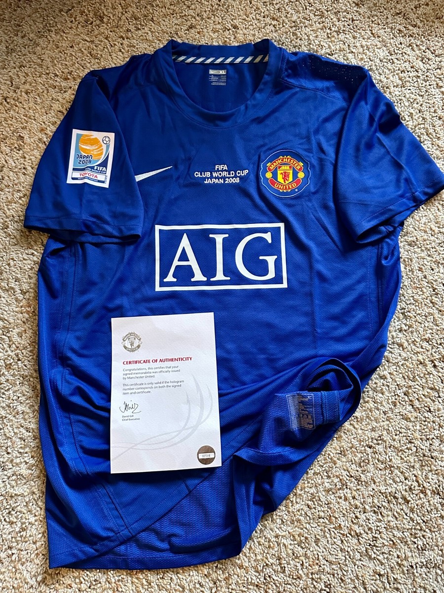 Match Issue Club World Cup 2008 Manchester United #2 G. Neville XL