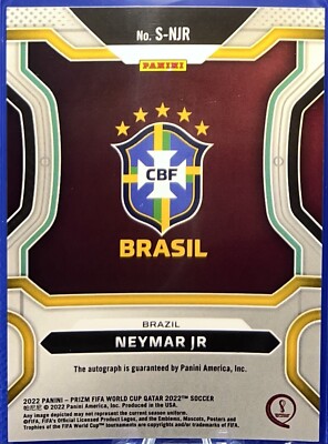 2022 Panini Prizm FIFA World Cup Qatar Neymar Jr Brazil Auto SP | eBay