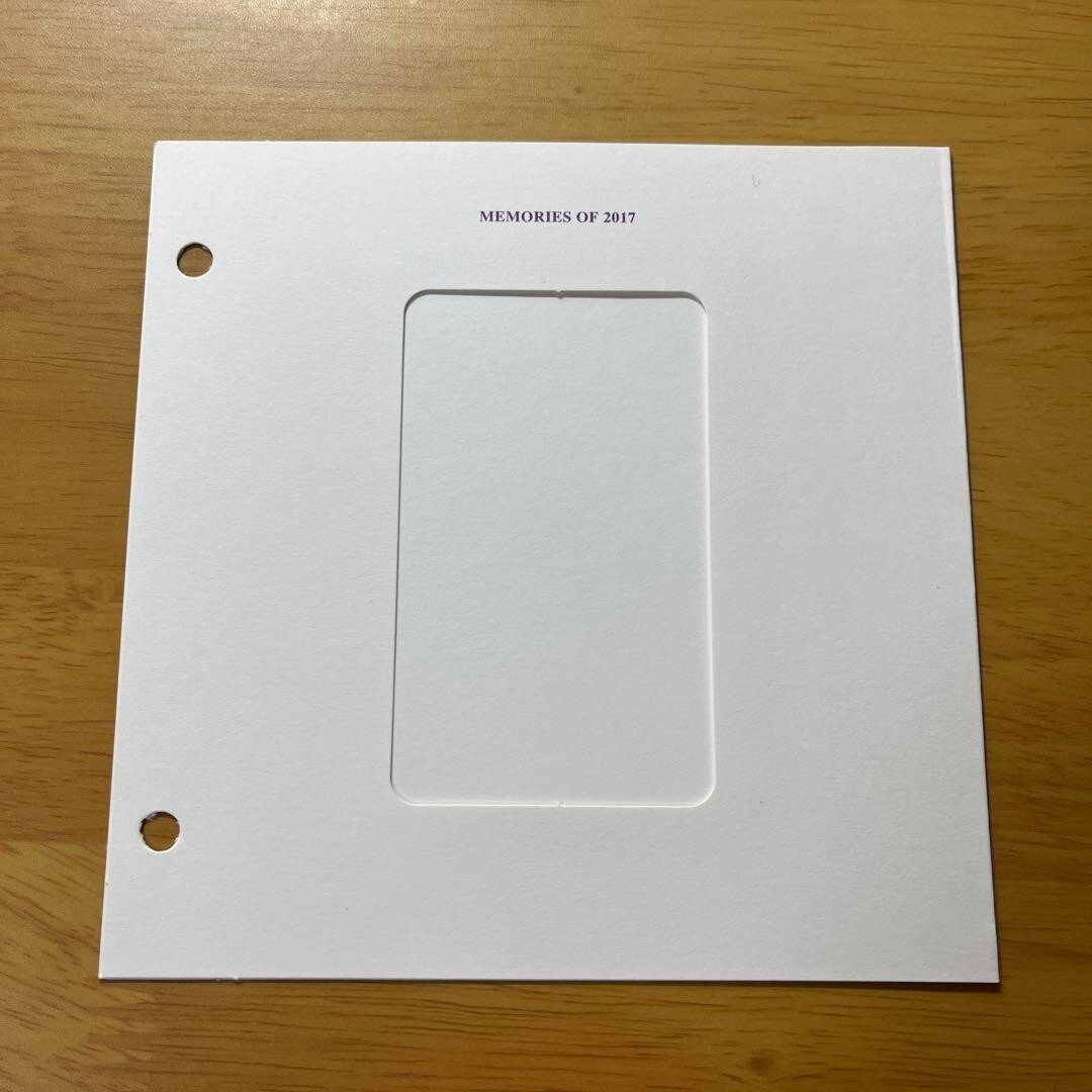 card only】Official BTS memories of 2017 Blu-ray ver. SUGA