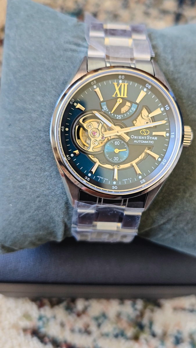 Orient Star Automatic Emerald Green Dial Men's Watch RK-AV0114E