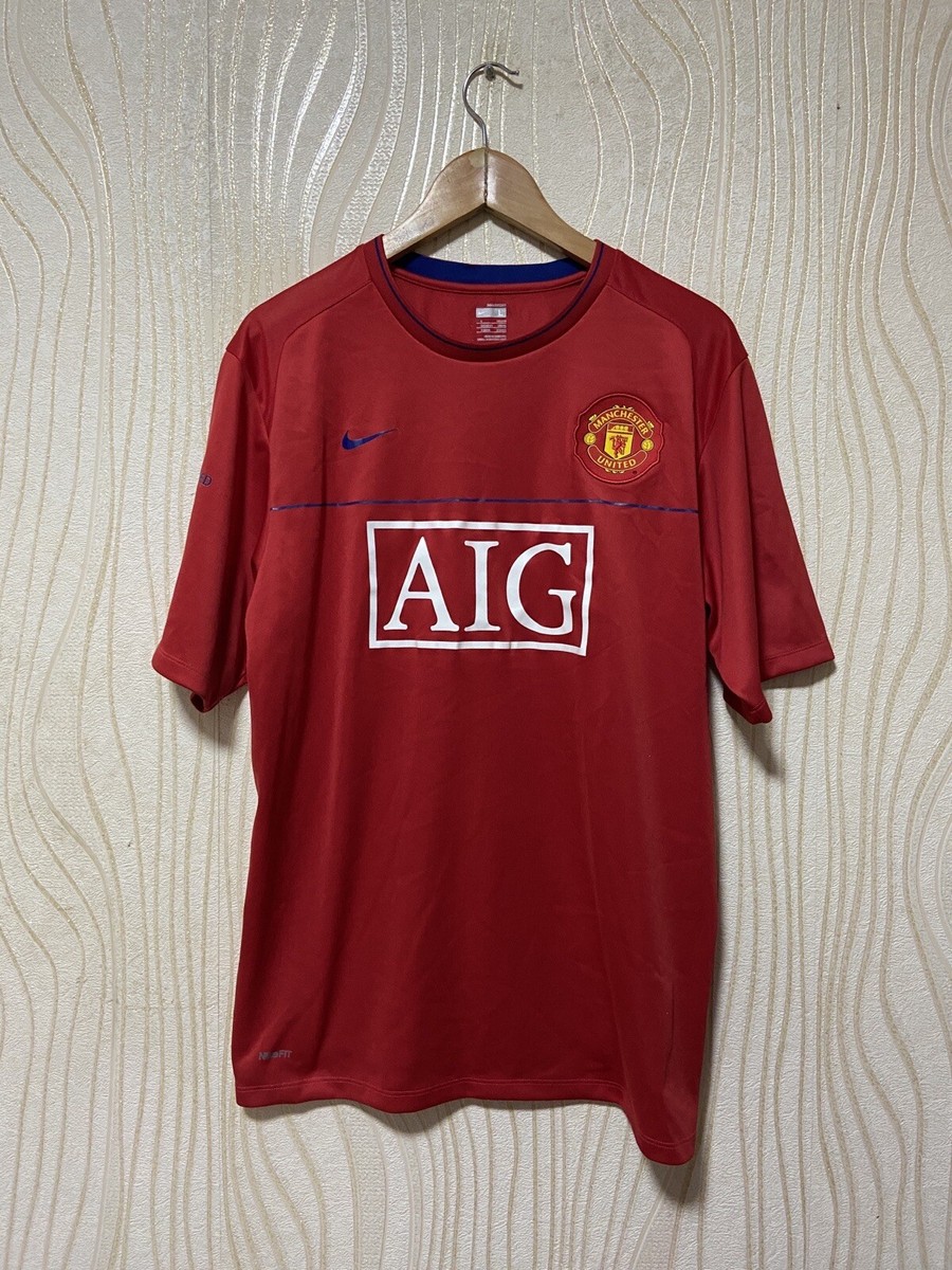 MANCHESTER UNITED 2007 2009 TRAINING SHIRT JERSEY NIKE 287620-666