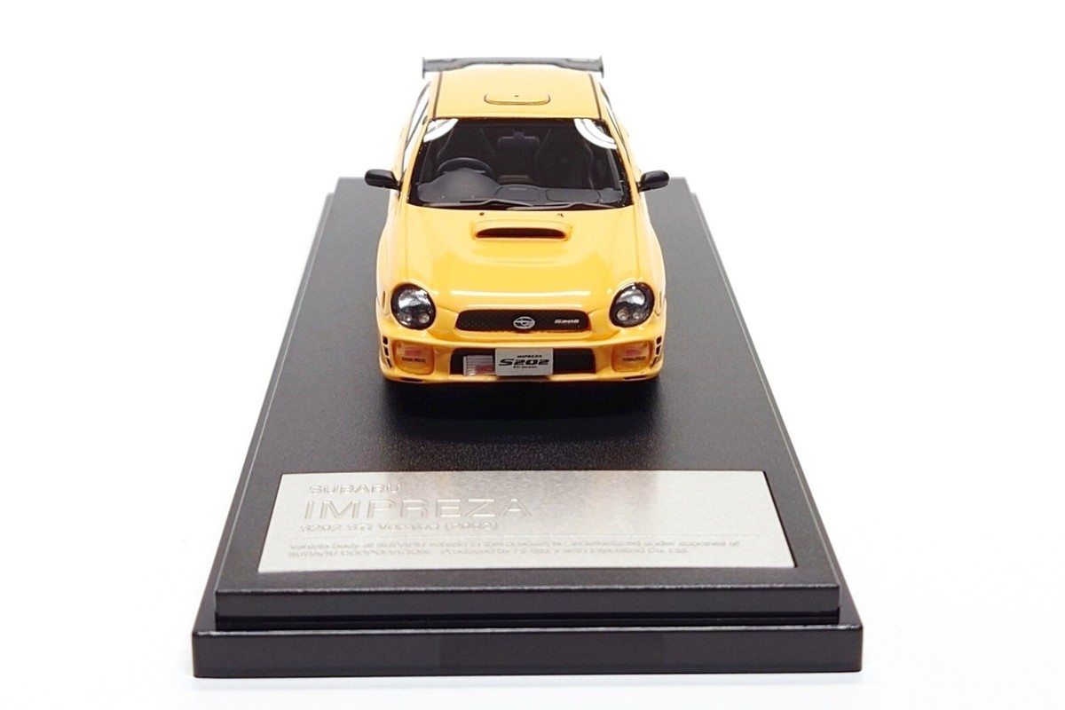Hi-Story 1:43 Subaru Impreza S202 STi Version in Astral Yellow | eBay