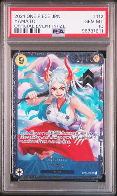 PSA 10 GEM MINT JAPANESE ONE PIECE 2024 YAMATO OP04-112 OFFICIAL