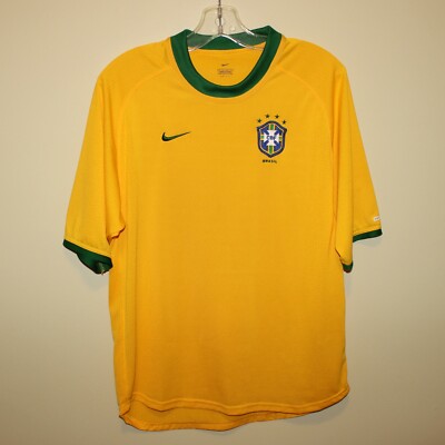 vintage Brasil Brazil 2000-02 home shirt Nike Dri-Fit mens S Small