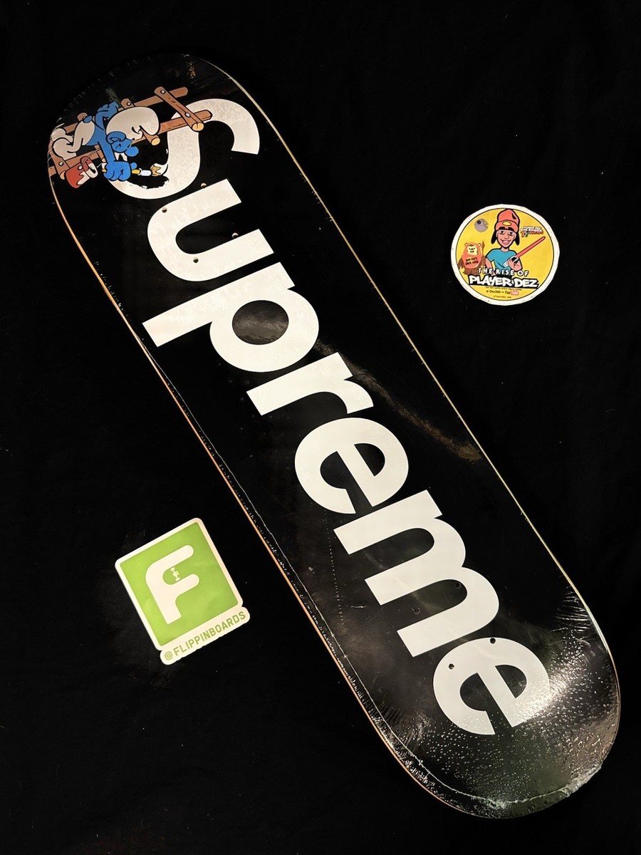 RARE The Smurfs Supreme Black Skateboard Deck In Shrink Smurf | eBay