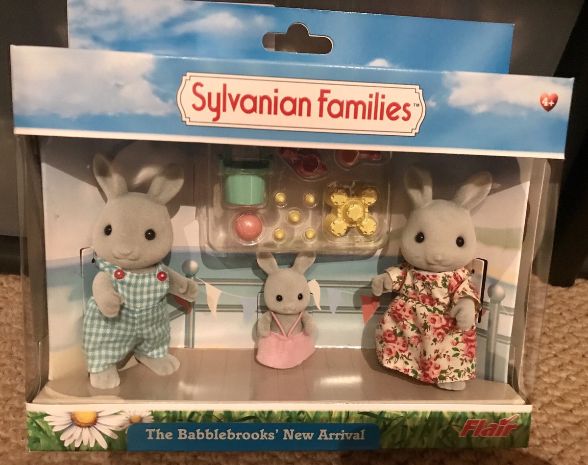 Sylvanian Families The Babblebrooks New Arrival Set RARE Flair