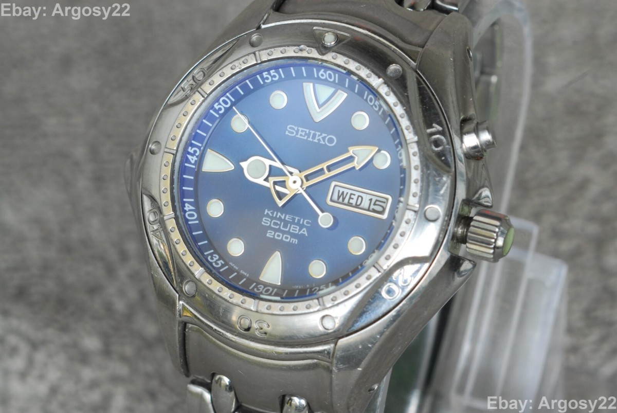 Seiko Kinetic Pipin Scuba Divers, 5M43 0D70, SBBW069, Refurbished