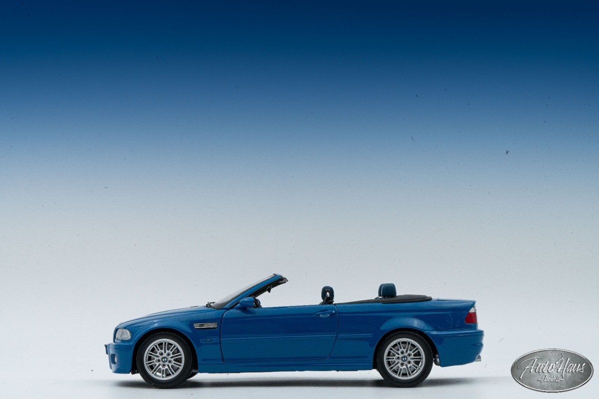 1/18 KYOSHO BMW M3 E46 Cabriolet Laguna Seca Blue 🤝ALSO OPEN FOR